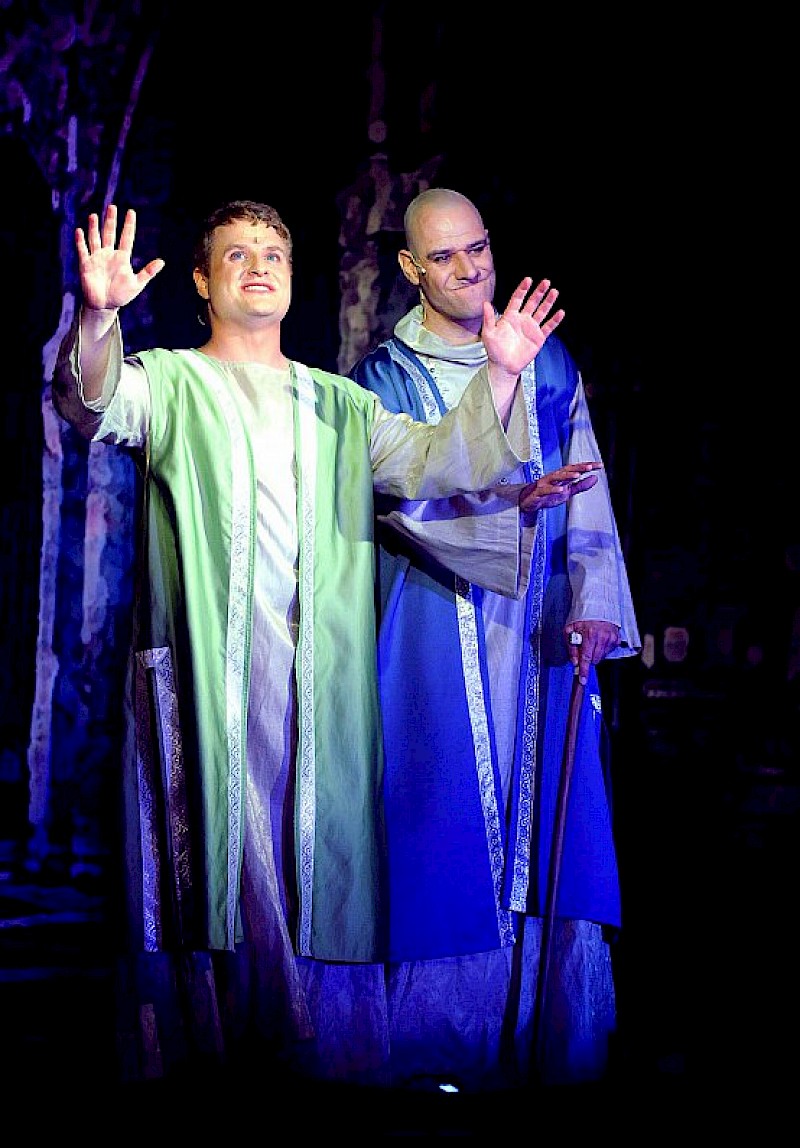 Intrige: Anastasius (Bastian Granas, l.) und Arsenius (Felix Büscher) streben nach Macht. | © Andreas Frücht
